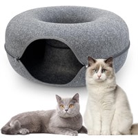 MARUNDA 2 Pack Cat Donut Tunnel  Cat House for