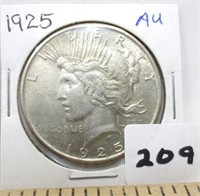 1925 Peace silver dollar