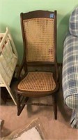Antique Rocking Chair Cane Back and Bottom