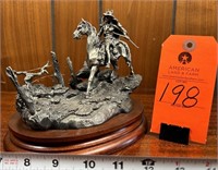 "Clash of Cultures" Chilmark pewter statue