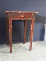 Accent table with drawer measures 16" x 16" x