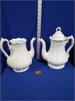 Ironstone Teapots england NOTE CONDITION