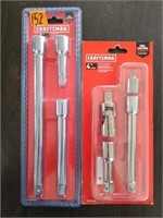 Craftsman 1/2" 3pc Extensions & 4pc Ext. w/ Swivel