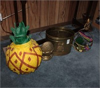 Pineapple Door Stop Trash Can Pinata