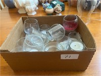 BOX OF VOTIVE CANDLE HOLDERS