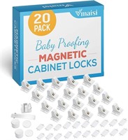 20 Pack Magnetic Cabinet Locks Baby Proofing - Vma