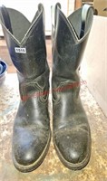 Black Cowboy Boots Size 9.5
