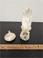 Porcelain Hand w Roses