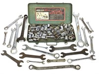 Large Lot End Wrenches Sockets & Tools