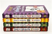 (4) Diary of a Wimpy Kid Hardcover Books 1, 3, 4,