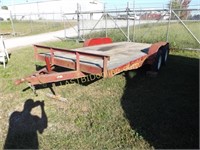 CAR HAULER TANDEM AXLE TRAILER with RAMPS