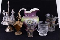 Vintage Porcelain, Brass, and Glass Vessels