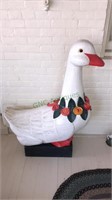 Antique wood carousel goose, 44 inches tall