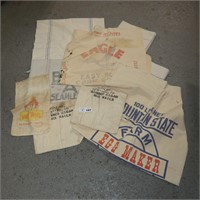 Early Primitive Feed Bags & Fabric