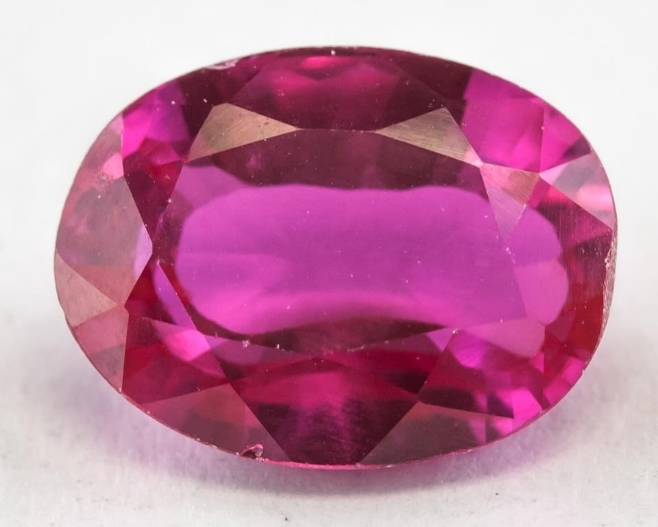 6.90ct Oval Cut Pink Sapphire GGL Certificate