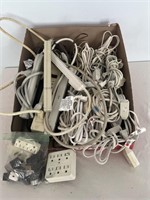 Large collection of extension cords