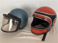 Vintage Moto Ski and snowmobile helmets