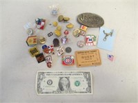 Lot of Sports Pins & Misc Smalls Collectibles -