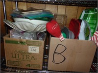 (2) boxes of party supplies