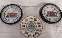 Wedgwood Plate & Farm Tractor Thermometers