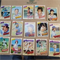 15-1980's O Pee Chee Baseball cards