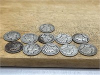 ELEVEN Dimes from the 1940’s Various
