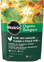 Miracle-Gro Organics Pure Hen Manure 2kg