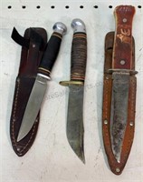 Group of Bowie Knives