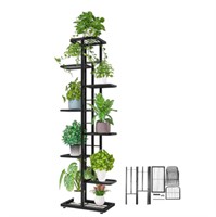 Tall Metal Plant Stand - 8 Tiered Indoor/Outdoor