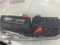 MILWAUKEE M18 BATTERIES