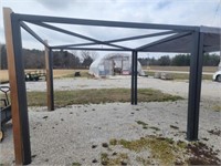 Steel 10'X10' pergola with new cover in box
