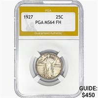 1927 Standing Liberty Quarter PGA MS64 FH