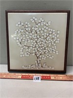 BEAUTIFUL WOOD/CERAMIC TILE TRIVET