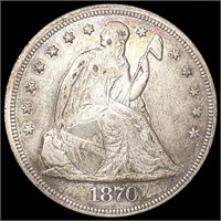 1870 Seated Liberty Dollar LIGHTLY CIRCULATED