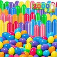 Duchong 2000 Count Plastic Easter Eggs Bulk,2.4" E