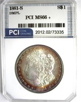 1881-S Morgan MS66+ DMPL LISTS $3750