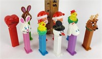PEZ lot of (10) holiday themed including Santa,