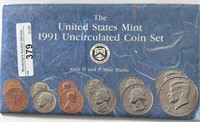 1991PD US Mint Set UNC