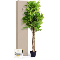 Homelux Theory Faux Fiddle Leaf Fig Tree, 5ft