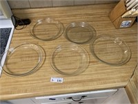 (5) Glass Pie Plates