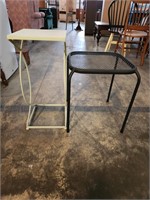 (2) Metal Tables