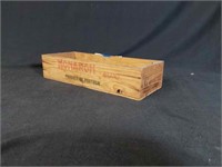 Vtg 2 Quart Wood Anchovies Box