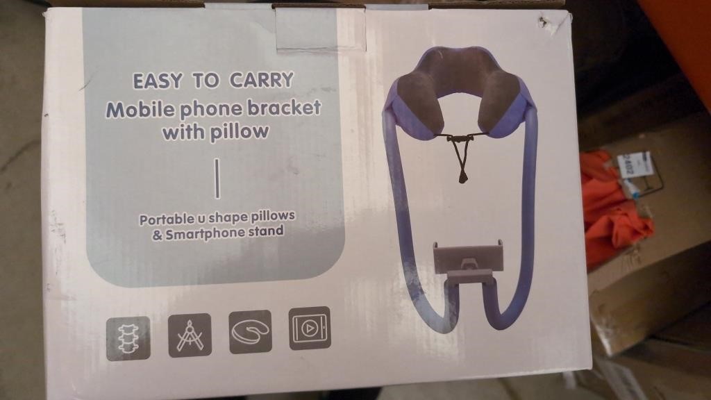 Easy to carry mobile phone bracket with pillow