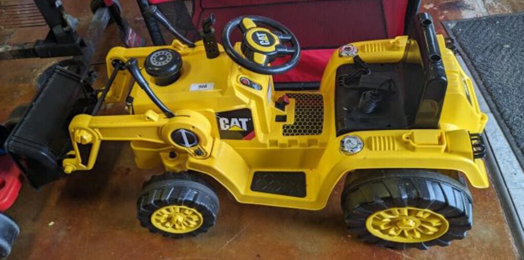 CAT FRONT END LOADER POWER WHEELS POWERS ON