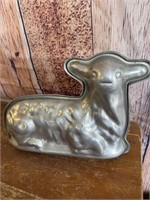 Vintage Aluminum Lamb Cake Mold