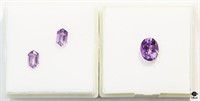 Amethyst Gemstones / 3 pc