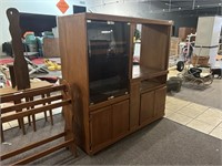 Nice Entertainment Center With Sliding Door