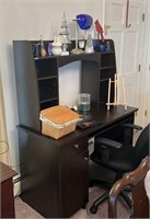 Bookcase Top Office Desk & Chair