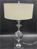 Heavy Glass Table Lamp w/ Shade