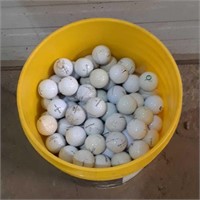 5 gallon bucket nearly FULL of golf balls!